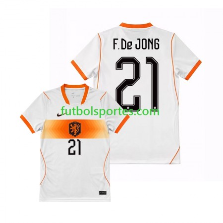 Camiseta Países Bajos Frenkie de Jong 21 Segunda Equipación Copa Mundo 2026 Camiseta Países Bajos Frenkie de Jong 21 Segunda Equipación Copa Mundo 2026